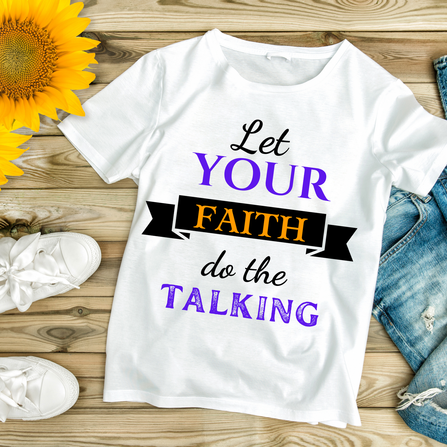 Let Your Faith do the Talking - Women’s basic softstyle t-shirt